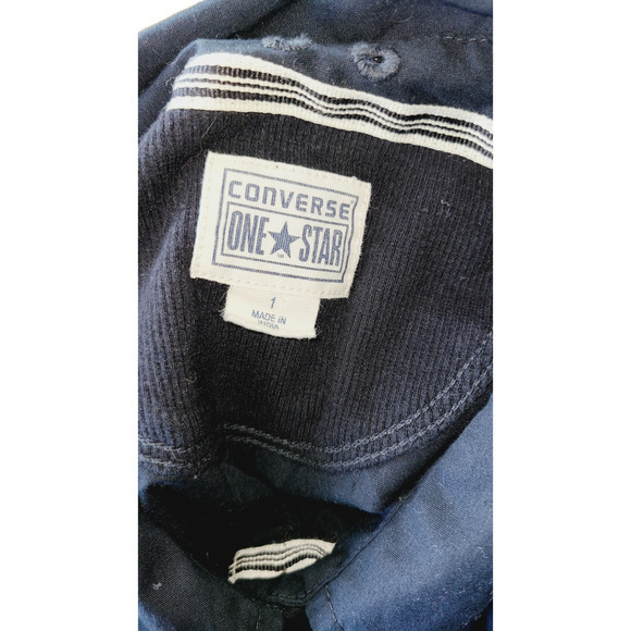 Convers One Star Button up Long Sleeve Shirt Size 1 - Picture 5 of 5